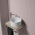 Fibo urban dusky pink elongated hexagonal pk 2, Fibo Panels,  Plywood Wet Wall Panels, 4