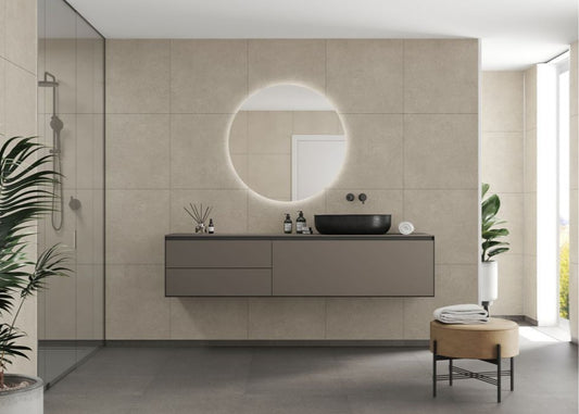 Fibo scandinavian rough cement tile effect pk 2, Fibo Panels,  Plywood Wet Wall Panels, 1