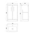 nuie 500mm floor standing 2 door vanity polymarble basinpal005, Nuie, Sink Vanity Unit, Basin Unit, 3