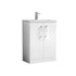 nuie 600mm floor standing 2 door vanity polymarble basinpal027, Nuie, Sink Vanity Unit, Basin Unit, 1