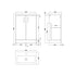 nuie 600mm floor standing 2 door vanity polymarble basinpal029, Nuie, Sink Vanity Unit, Basin Unit, 3