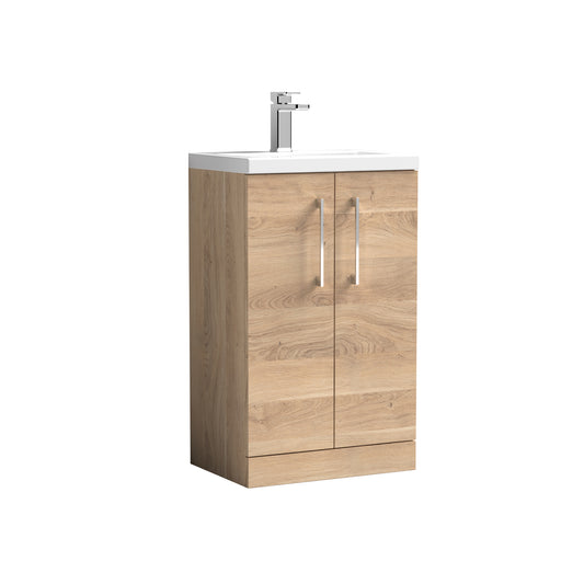 nuie 500mm floor standing 2 door vanity polymarble basinpal032, Nuie, Sink Vanity Unit, Basin Unit, 1