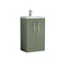 nuie 500mm floor standing 2 door vanity polymarble basinpal118, Nuie, Sink Vanity Unit, Basin Unit, 1