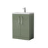 nuie 600mm floor standing 2 door vanity polymarble basinpal119, Nuie, Sink Vanity Unit, Basin Unit, 2