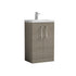 nuie 500mm floor standing 2 door vanity polymarble basinpal122, Nuie, Sink Vanity Unit, Basin Unit, 1