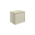 paris 600mm wall hung 2 drawer basin unit worktop matt cotton, Alessio, Wall Hung Vanity Unit, 2