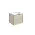paris 615mm wall hung 2 drawer basin unit basin matt cotton, Alessio, Wall Hung Vanity Unit, 7