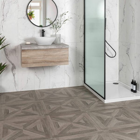 pavilion noce wood effect 600x600mm, Decor Tiles, Floor Tiles, Porcelain Tiles, Wood Effect Tiles, Wall Tiles, Brown Tiles, 1