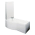 nuie 1500mm b shaped left hand bath setsbath20, B Shaped Shower Baths, Baths, P Shaped Shower Baths, Shower Baths, Nuie, 2