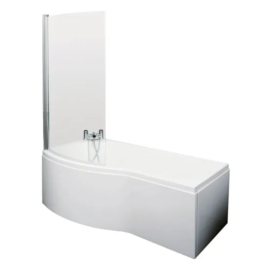 Nuie 1500mm B Shaped Left Hand Bath Set