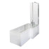 nuie 1500mm right hand square shower bath setsbath29, Baths, Shower Baths, Square Shower Baths, Nuie, 1