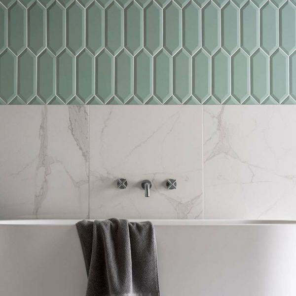 Pickett Bevelled Mint Tiles 300x100mm