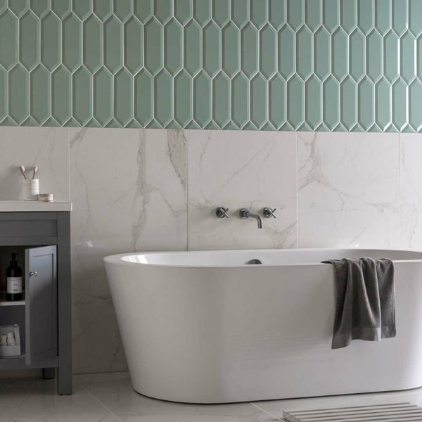 Pickett Bevelled Mint Tiles 300x100mm