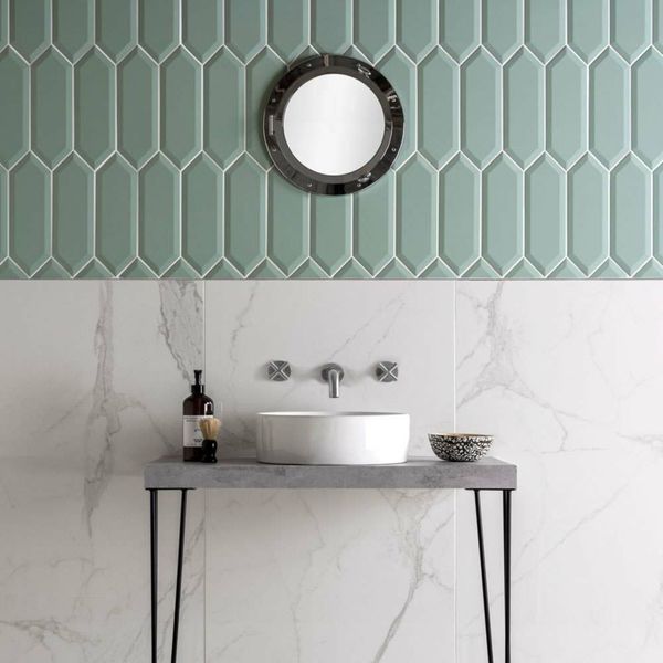 Pickett Bevelled Mint Tiles 300x100mm