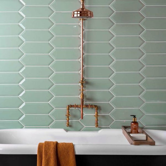 pickett bevelled mint tiles 300x100mm, Ceramic Tiles, Metro  Tiles, Wall Tiles, Green Tiles, 1