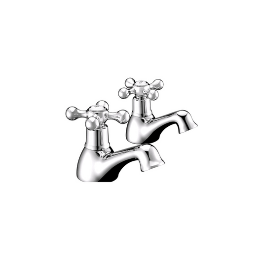 piero chrome basin pillar taps, Alessio, Chrome Basin Taps, Taps, 1