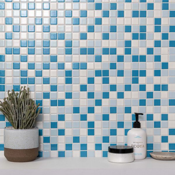 Pixel Sea Blend 303x303 (Price Per sheet) Tiles