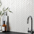 pixel white herringbone matt 316x277 price per sheet tiles, Floor Tiles, Mosaic  Tiles, Porcelain Tiles, Wall Tiles, White Tiles, 1