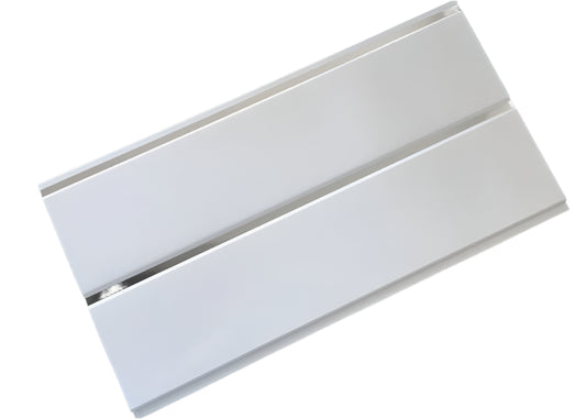 Gloss White Ceiling Panels Pack of 4 Double Chrome Strip