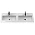Athena Gloss Grey 1200mm Floor Standing Cabinet With Double Basin