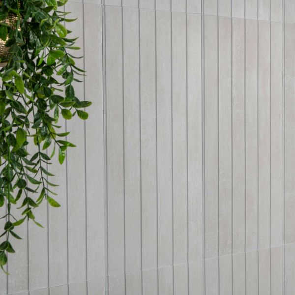 Porto White Matt Decor Concrete Effect Wall Tiles 300x600