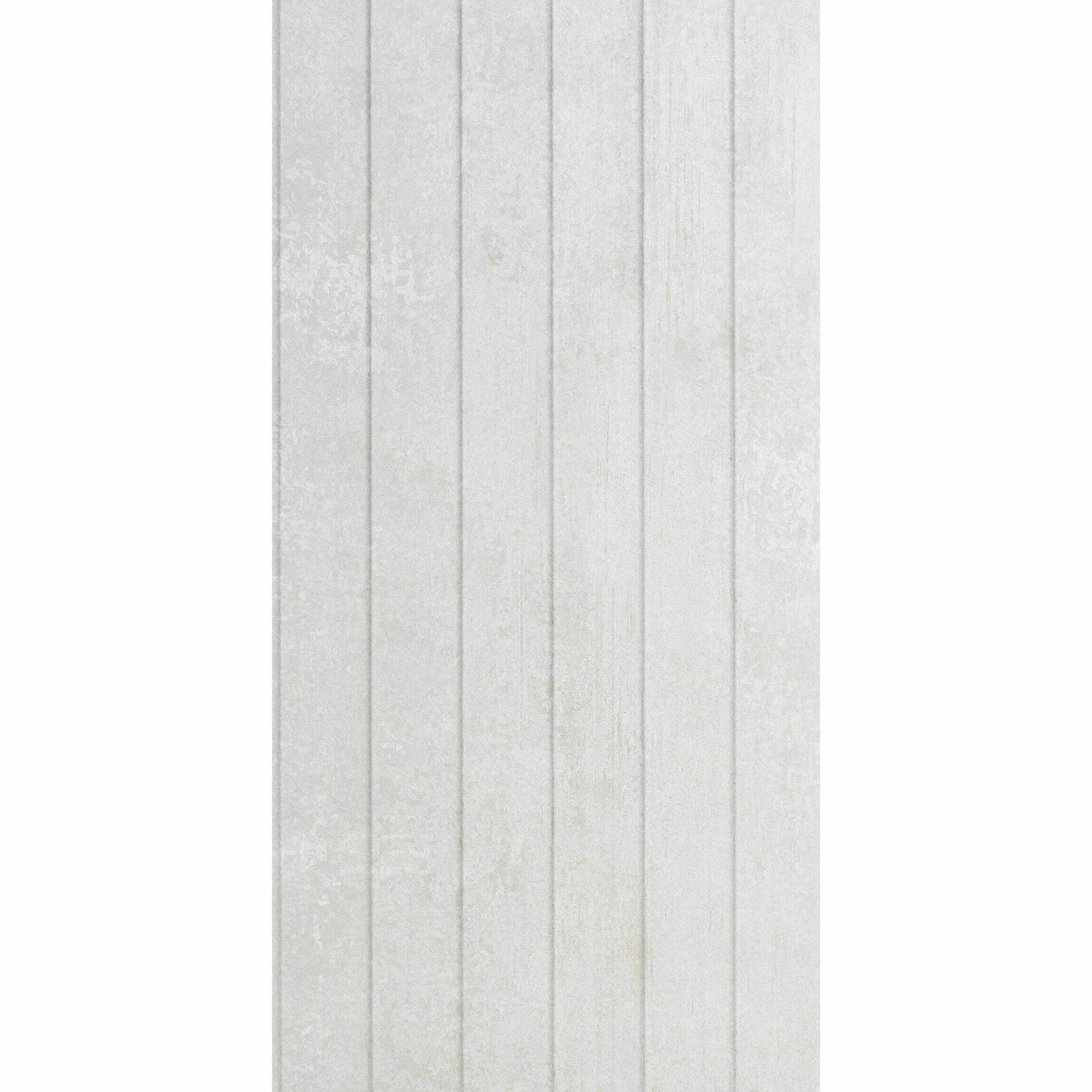 Porto White Matt Decor Concrete Effect Wall Tiles 300x600