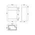 nuie 500mm basin wc unitprc141b, Nuie, Sink Vanity Unit, Toilet Unit, 3