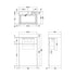 nuie 500mm basin wc unitprc145cb, Nuie, Sink Vanity Unit, Toilet Unit, 5