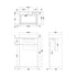 nuie 500mm basin wc unitprc3045cb, Nuie, Bathroom Cabinet, 2