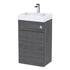nuie 500mm basin wc unitprc545cb, Nuie, Sink Vanity Unit, Toilet Unit, 2
