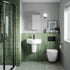 Nuie Dual Flush Concealed Cistern Wall Hung Frame Round Plate - Matt Black
