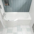 nuie 1700mm left hand p shaped bath setsbath22, B Shaped Shower Baths, Baths, P Shaped Shower Baths, Shower Baths, Nuie, 2