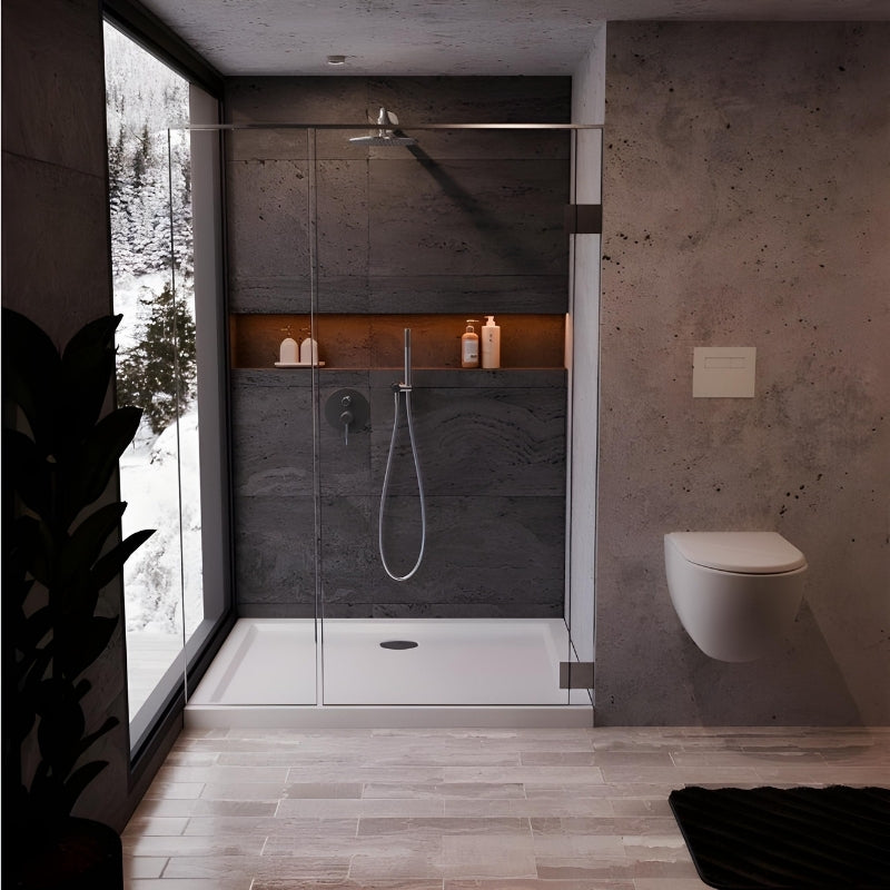 40mm Deluxe 900x700mm Rectangular Shower Tray & Waste