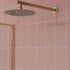 Monocolour Rosa Pink Flat Matt Metro Tiles 100x200mm
