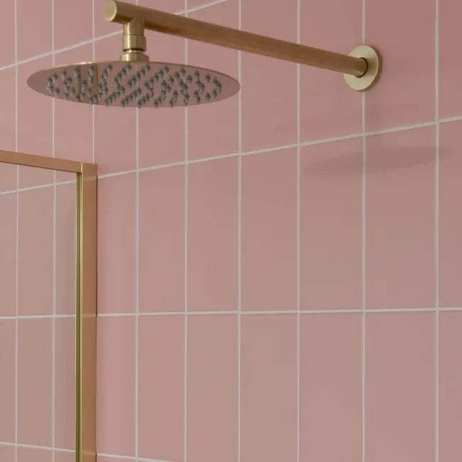 Monocolour Rosa Pink Flat Matt Metro Tiles 100x200mm