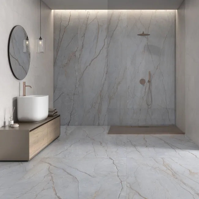 Roma Blue Marble Effect Tiles 1200x600mm