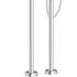 sabrina floor standing bath shower mixer tap with shower kit, Alessio, Chrome Bath Taps, Free Standing Bath Taps, Taps, 6