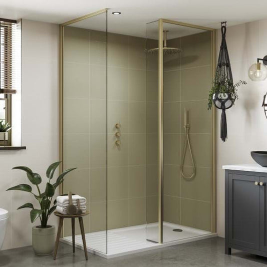 Multipanel Sage Green Tile Effect Shower Panel
