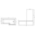 nuie 1800mm right hand square shower bath setsbath16, Baths, Shower Baths, Square Shower Baths, Nuie, 3