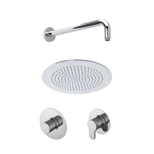 Nuie Arvan 1 Shower Outlet Bundle Round