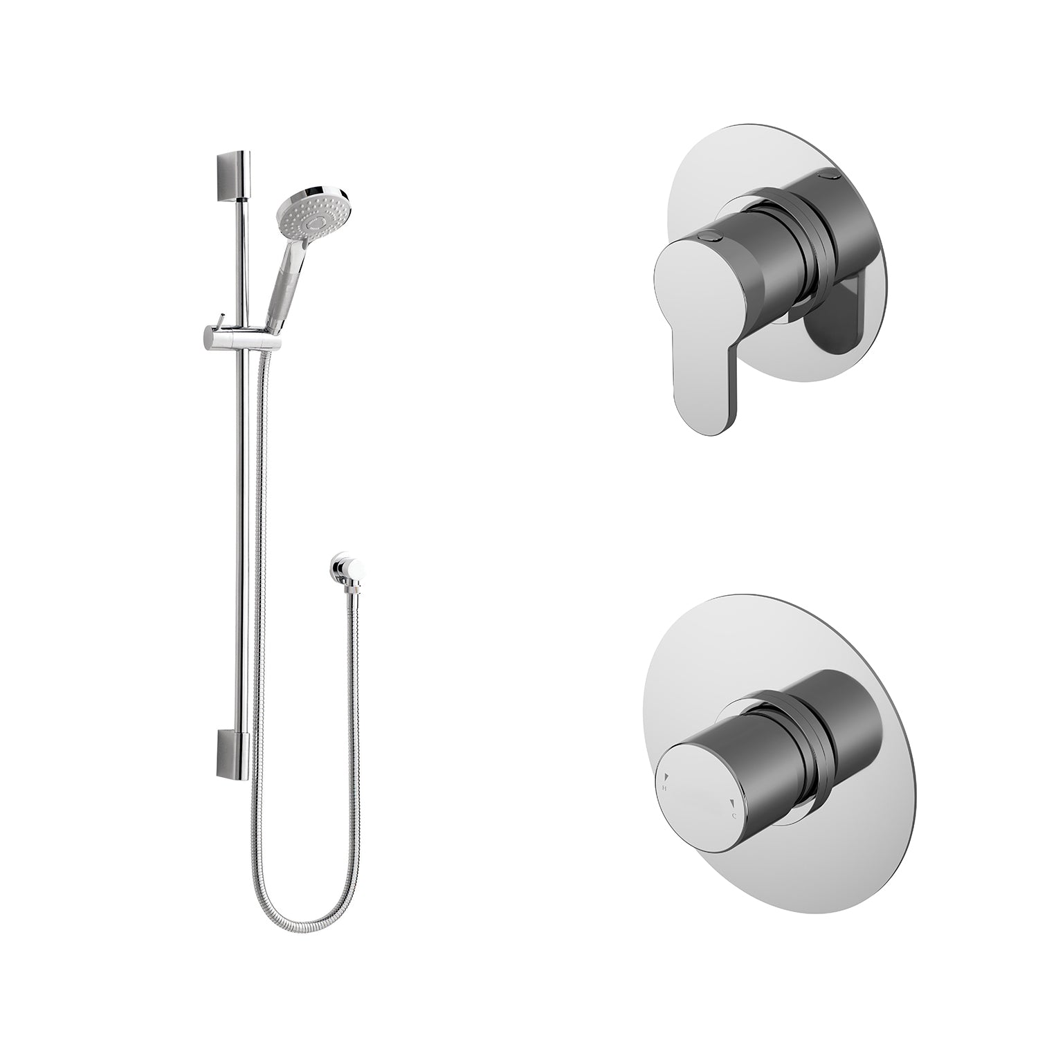 Nuie Arvan 1 Shower Outlet Bundle Round