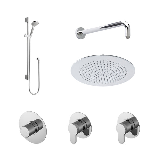 nuie 2 outlet arvan bundle with stop tap divertersbr128st2, Nuie, Concealed Valves Sets, Mixer Showers, 1