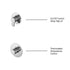 nuie 2 outlet arvan double bundle with stop tapssbr131st2, Nuie, Concealed Valves Sets, Mixer Showers, 3
