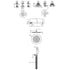 nuie 2 outlet arvan double bundle with stop tapssbr131st2, Nuie, Concealed Valves Sets, Mixer Showers, 4