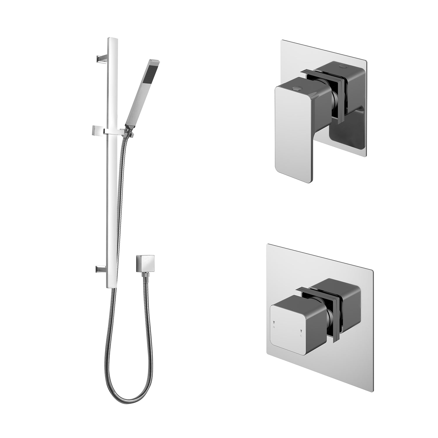 Nuie Windon 1 Shower Outlet Bundle Square