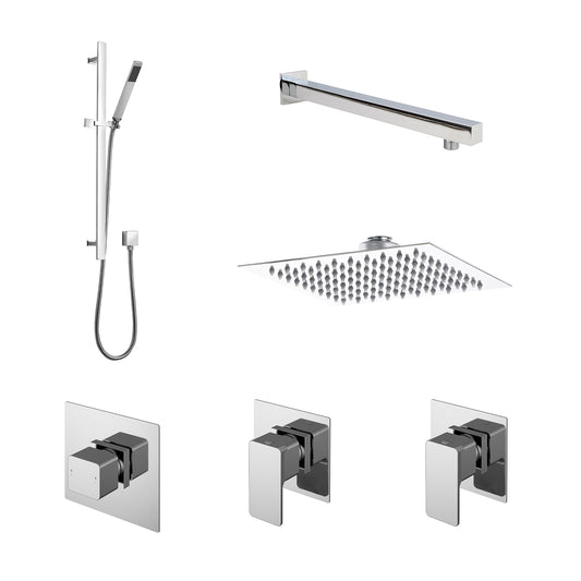 nuie 2 outlet windon bundle with stop tap divertersbs129st2, Nuie, Concealed Valves Sets, Mixer Showers, 1