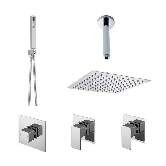 nuie 2 outlet windon bundle with stop tapssbs130st2, Nuie, Concealed Valves Sets, Mixer Showers, 1