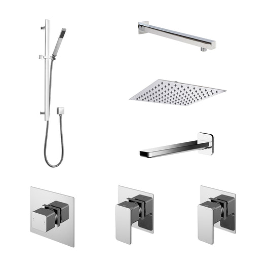 nuie 3 outlet bundle windon with stop tap divertersbs137st3, Nuie, Concealed Valves Sets, Mixer Showers, 1