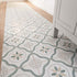 sirocco green petals tiles 223x223mm, Decor Tiles, Floor Tiles, Patterned Tiles, Porcelain Tiles, Wall Tiles, Green Tiles, 5