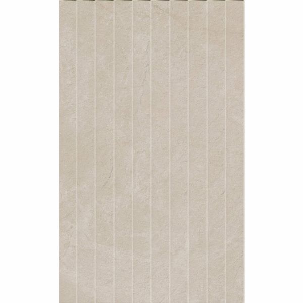 Artan Cream Decor Matt Stone Effect Wall Tiles 550x330mm